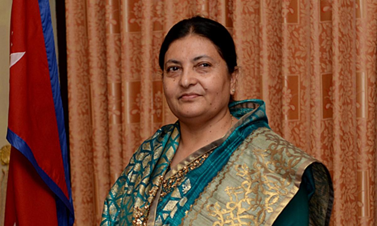 Former President Bhandari Gives Up State Benefits After Returning to Politics