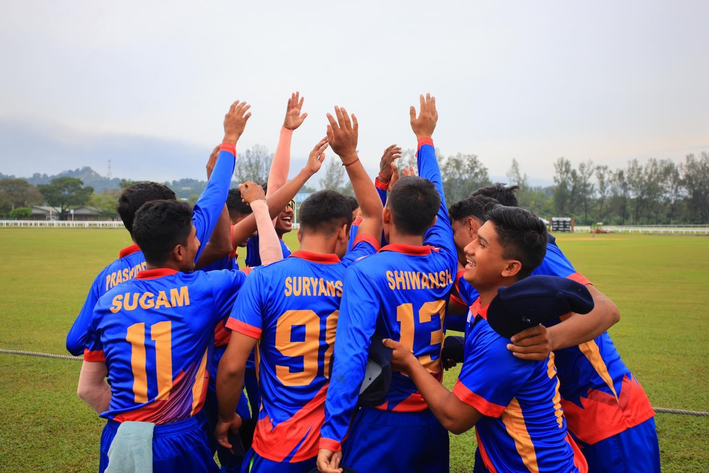 Nepal Makes It to U-16 Cricket Final After Big Win Over Malaysia
