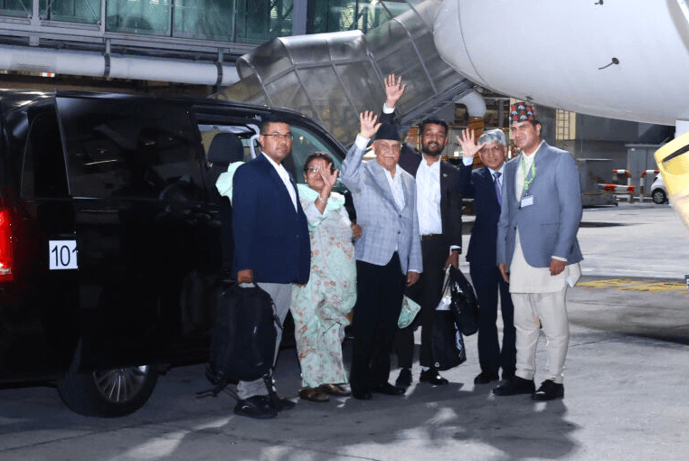 Prime Minister Oli is coming back home today after spending a week in Spain