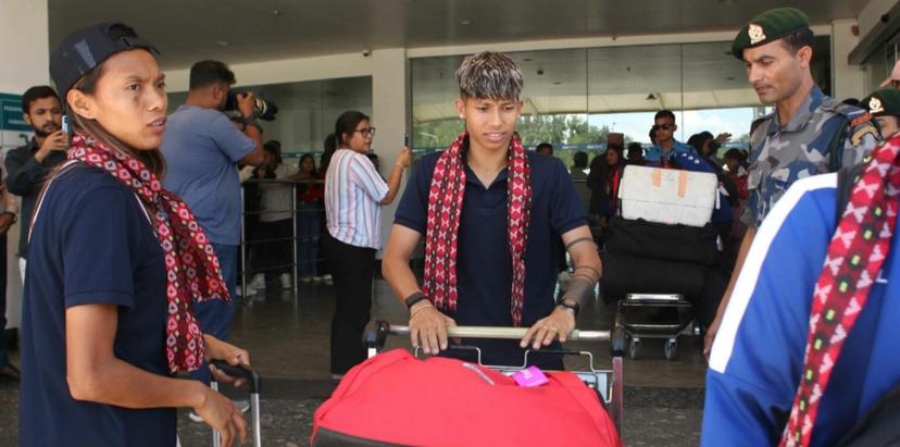 Nepali Women’s Football Team Returns After Asian Cup Qualifiers