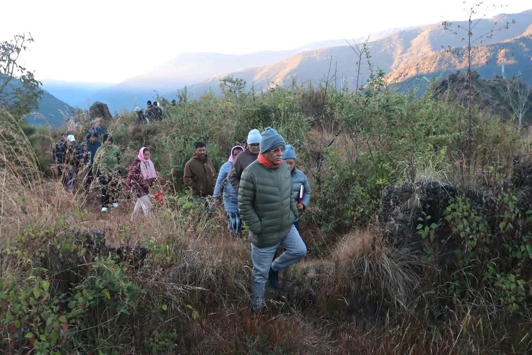 Prachanda Visits Rukum East, Meets Martyrs’ Families, Launches Door-to-Door Campaign