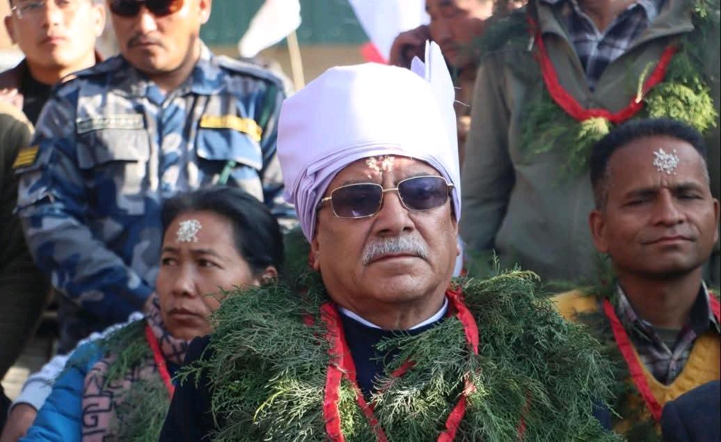 Prachanda Visits Wartime Shelter in Rukum During Election Tour