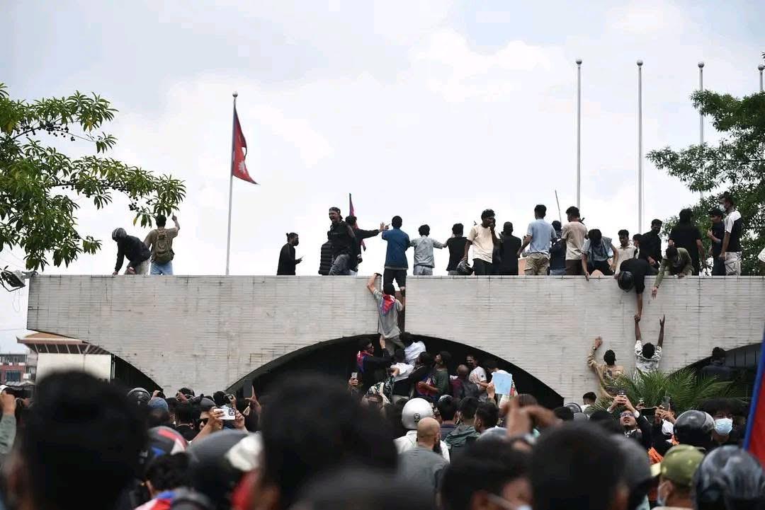 Gen Z Protesters Storm Parliament as Curfew Imposed in Baneshwor