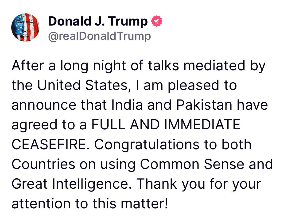India, Pak Agree on A Truce Deal Following US-led Talks