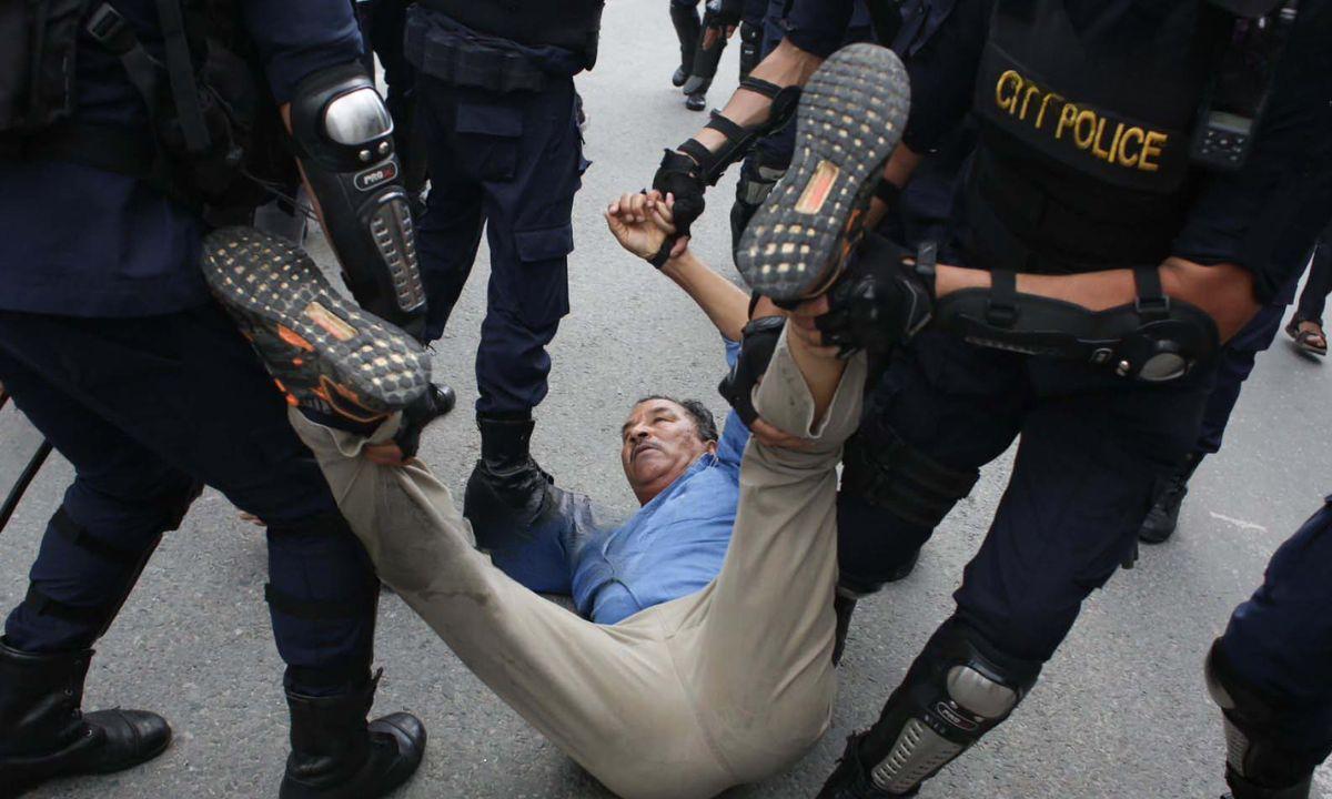 Kamal Thapa Arrested During Royalist Protest in Kathmandu