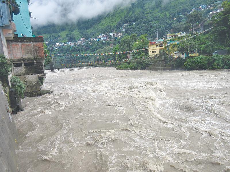 Monsoon Rain Triggers Flash Flood Warning in Hilly Regions