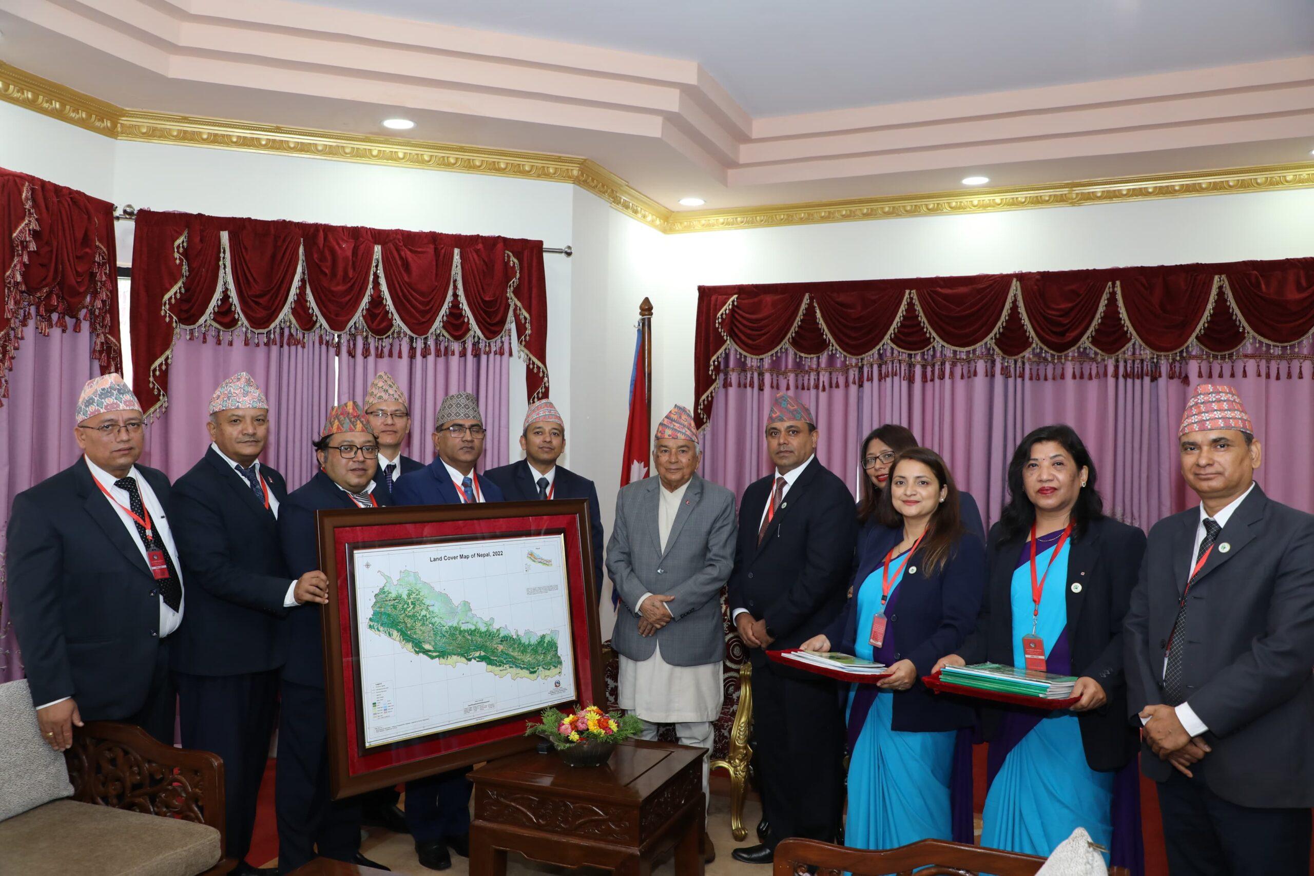 President Paudel Launches New National Land Cover Map