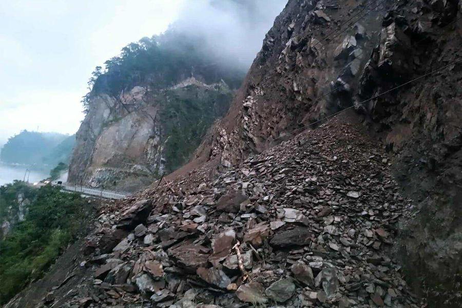 Landslide Blocks Narayanghat–Muglin Road, Clearance to Take Two Days