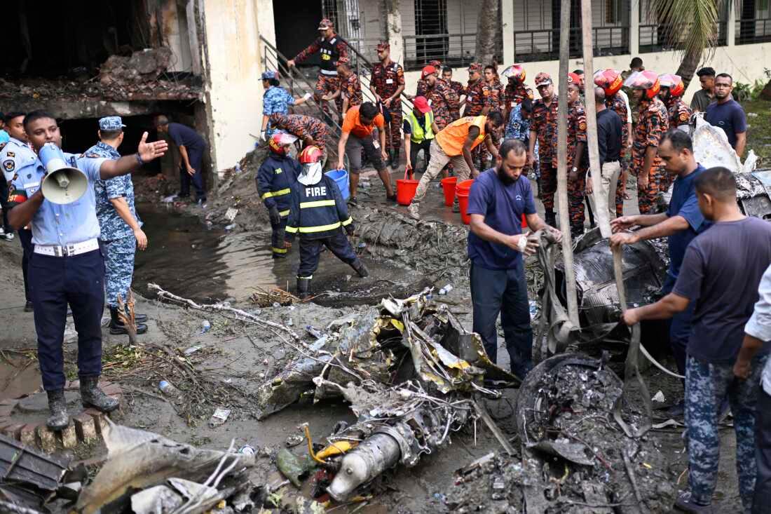 Bangladesh Air Force Jet Crashes into Dhaka School, Killing 27