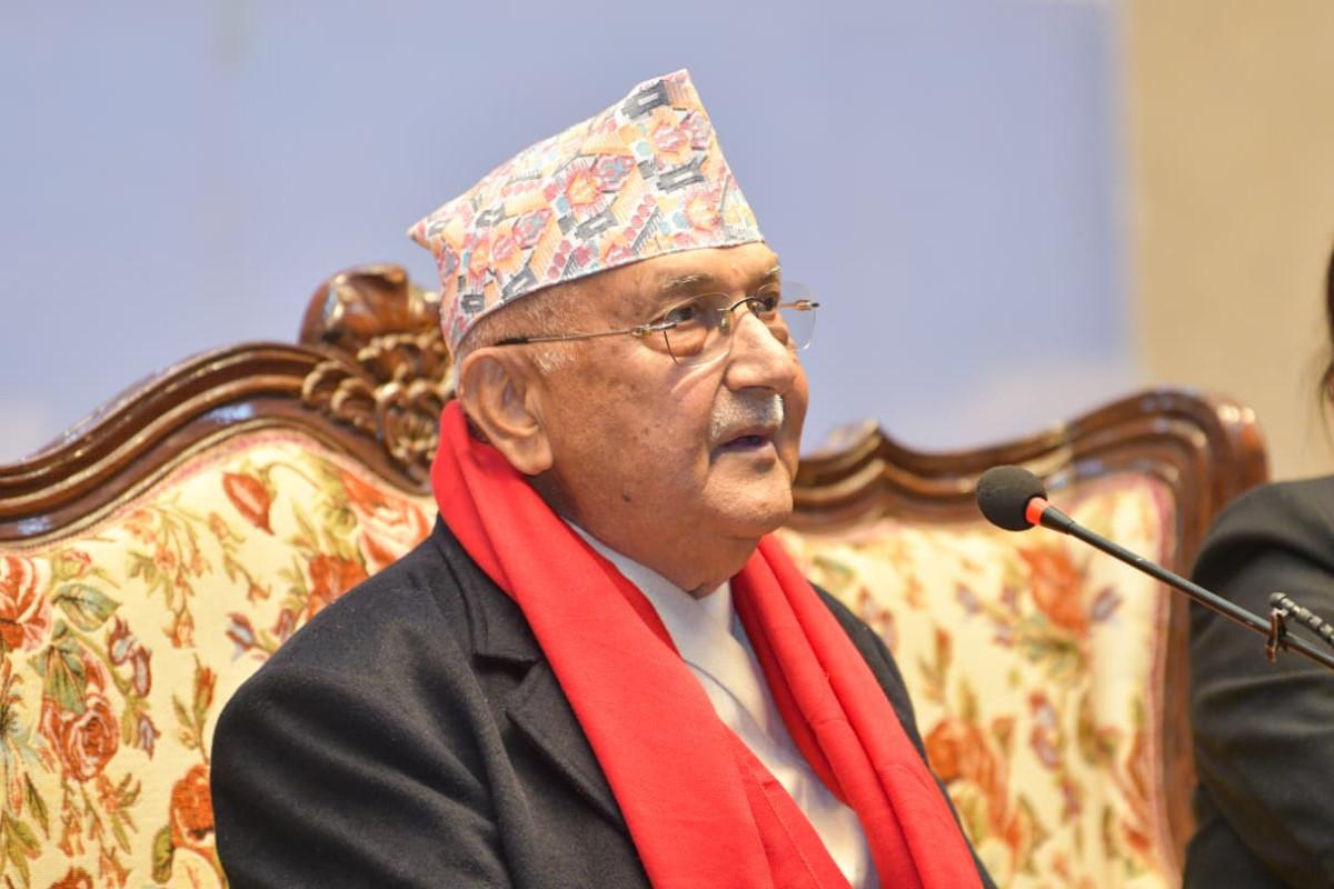 Oli says: Attempts to Split UML Like Congress Failed, Party Remains United