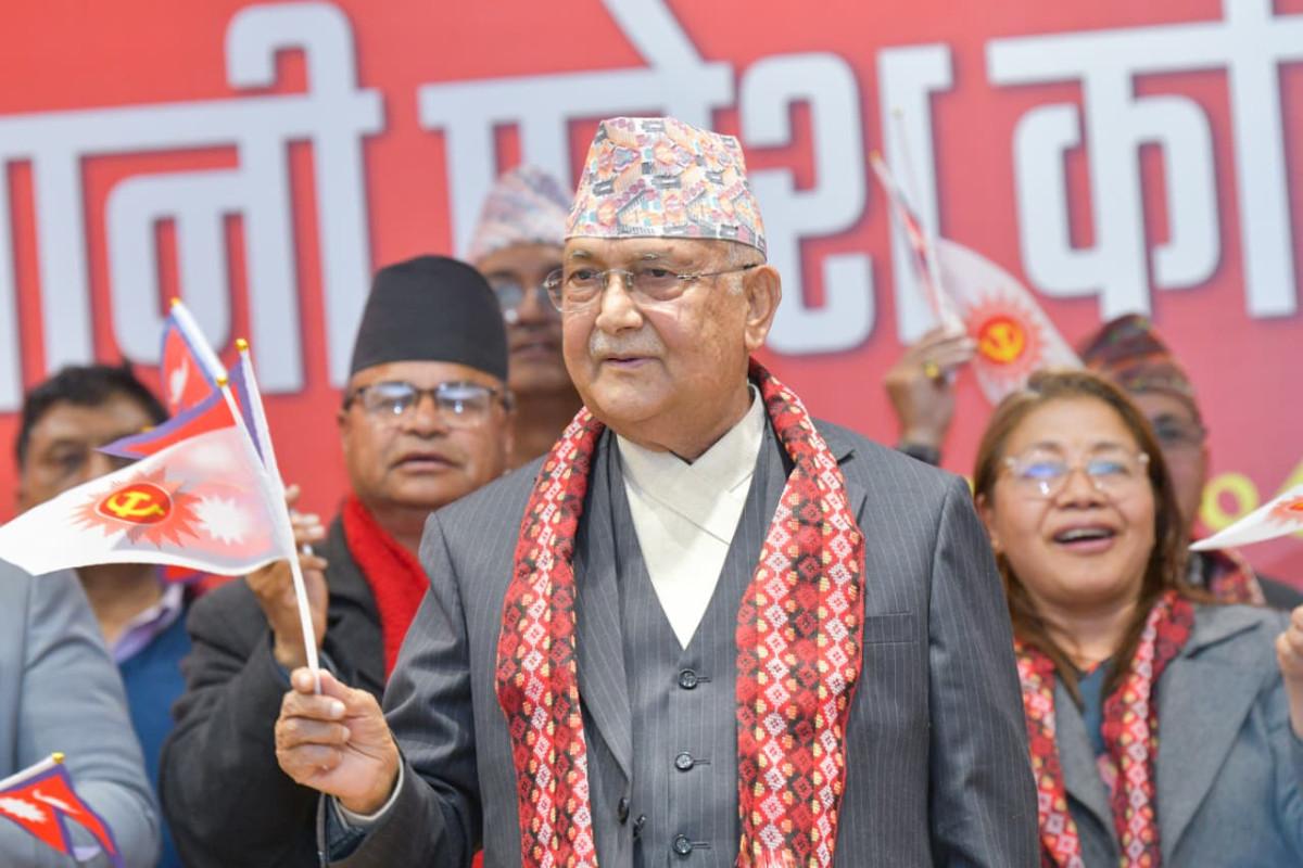 Oli Urges Defeat of ‘Anti-Democratic Forces’ in Upcoming Elections