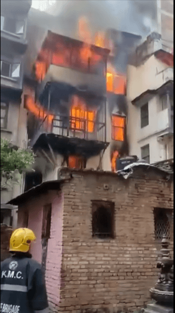 House Blaze After Gas Leakage Kills One in Makhan, Kathmandu