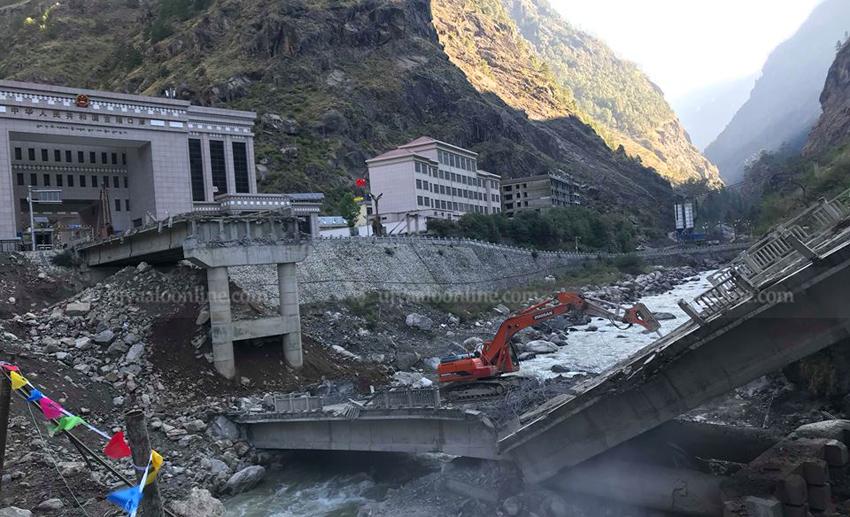 China Begins Building Bailey Bridge at Rasuwagadhi Border