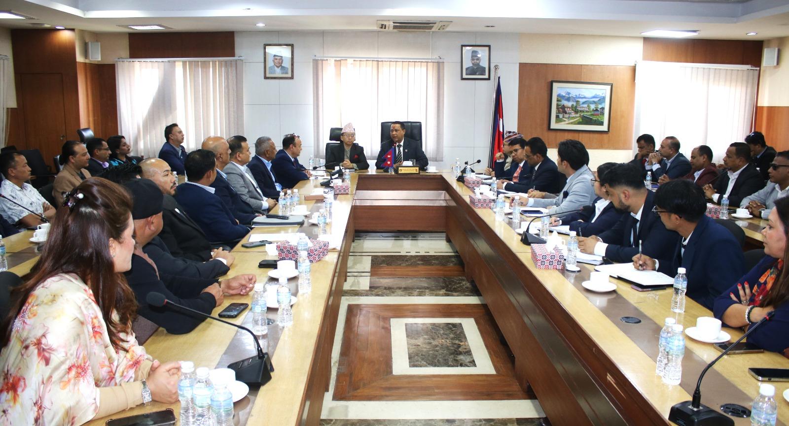 NRNA Delegation Meets Foreign Minister Khanal, Seeks Support for Nepalis Abroad