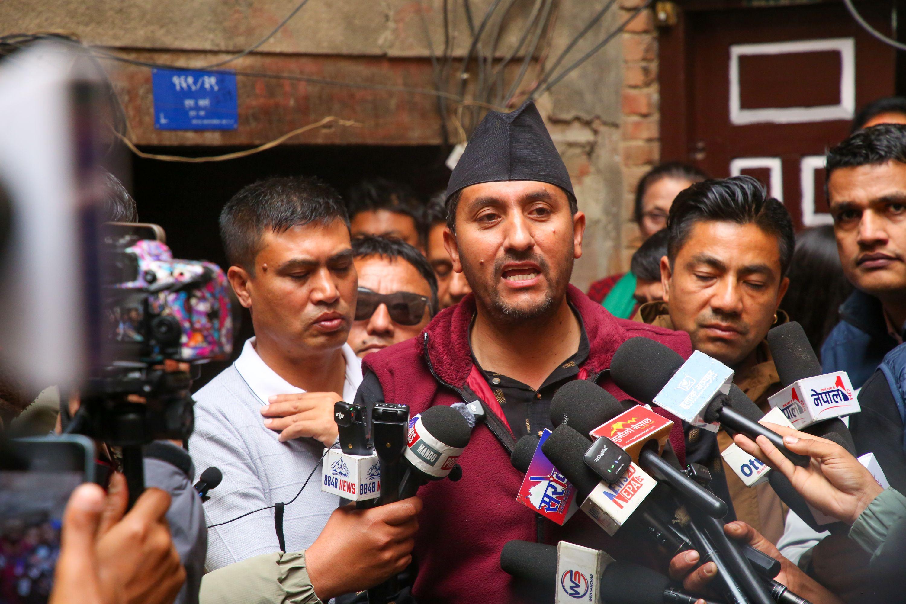 RSP MP Jagdish Kharel Meets Family of Gen Z Movement Martyr Binod Maharjan