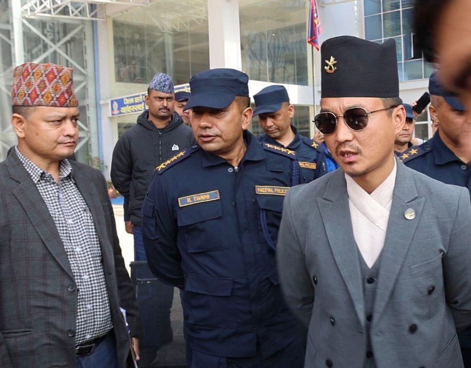 Home Minister Gurung Inspects Kathmandu Police Headquarters