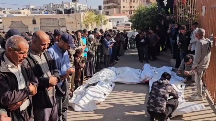 Israeli Attack in Gaza: 12 Palestinians, Including Six Police Officers, Killed