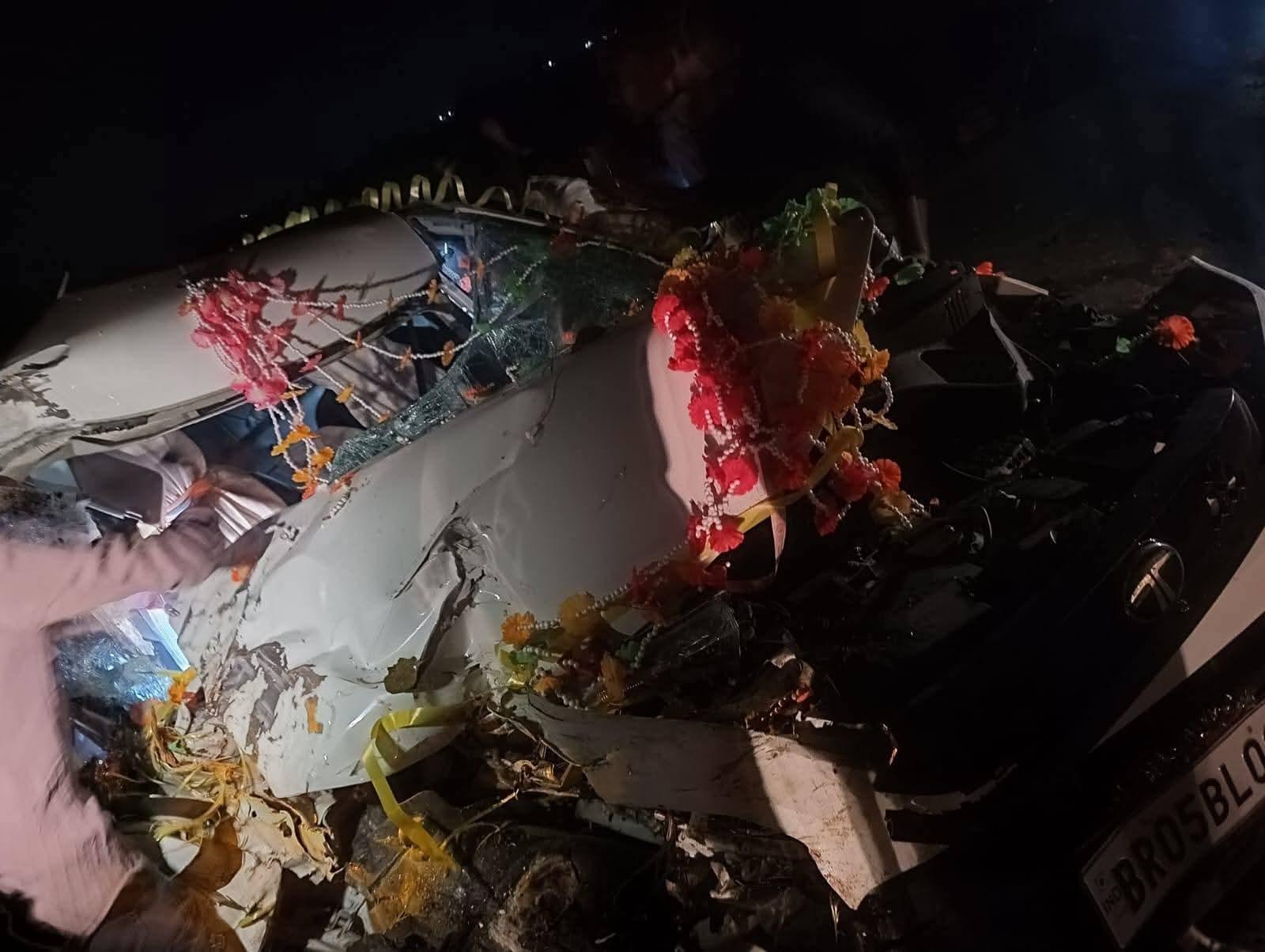 Car Carrying Wedding Procession Crashes in Parsa District, One Dead