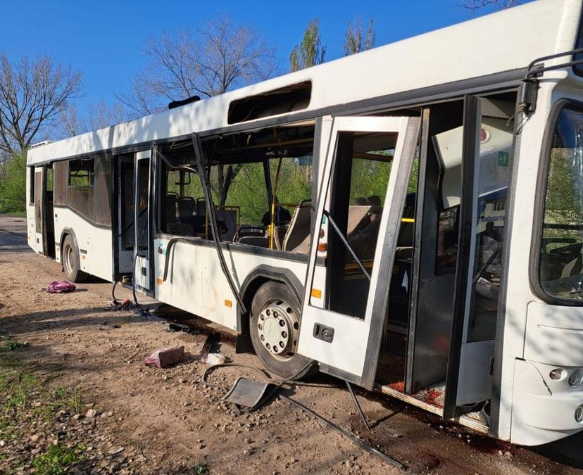 Russian Drone Strike on Bus in Ukraine Kills Nine, Injures Dozens