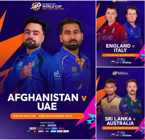 Three Key Clashes Set for Monday in ICC T20 World Cup