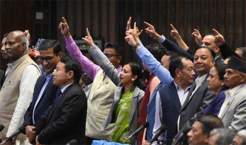 Opposition Obstructs Parliament Seeking Home Minister's Resignation