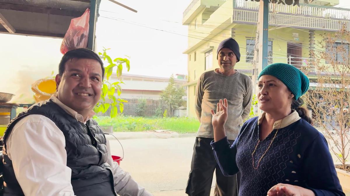 Dr. Sunil Kumar Sharma Intensifies Door-to-Door Campaign in Morang-3