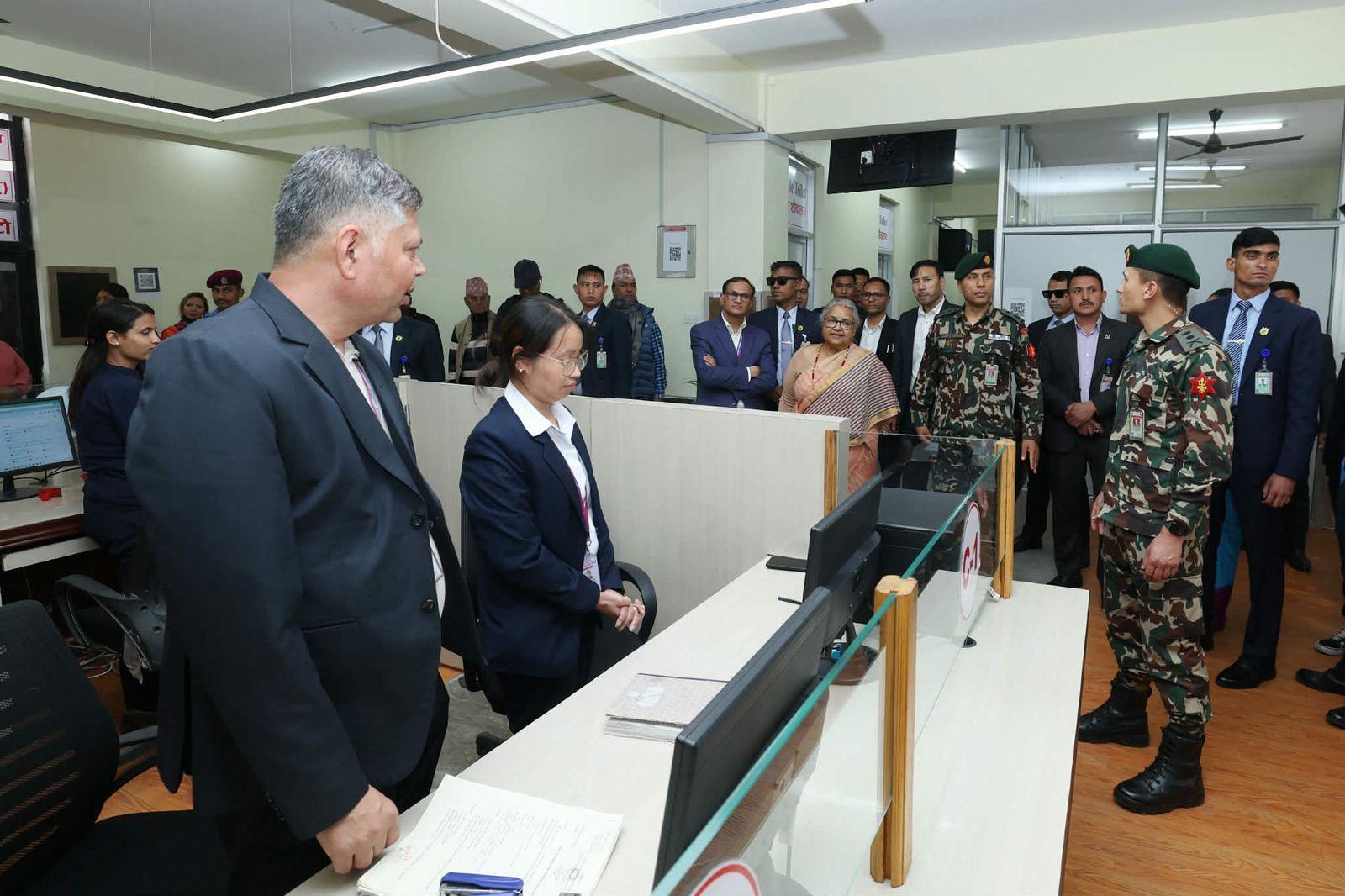 Prime Minister Karki Reviews New Public Service System in Kathmandu