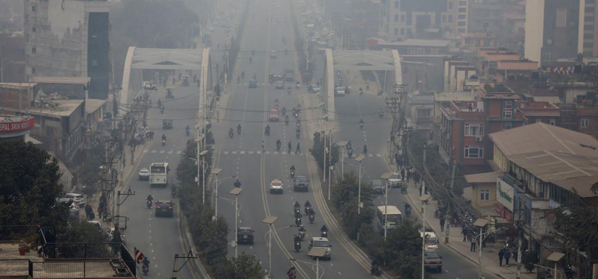 Kathmandu Valley Air Quality Improves, AQI Drops to 99