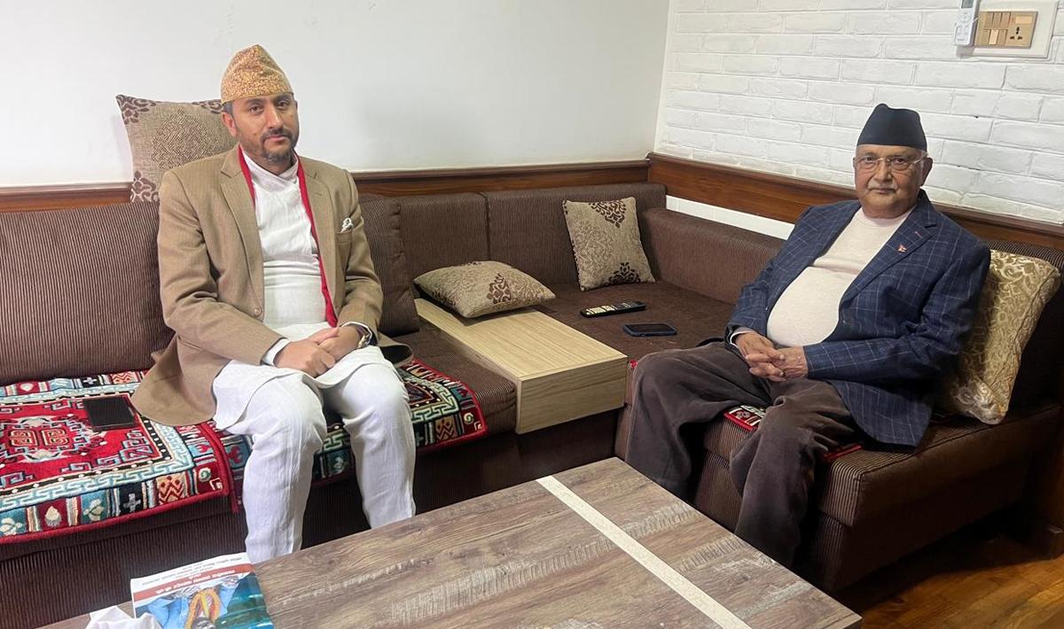 Kharel Holds Talks With Top Party Leaders Ahead of Election