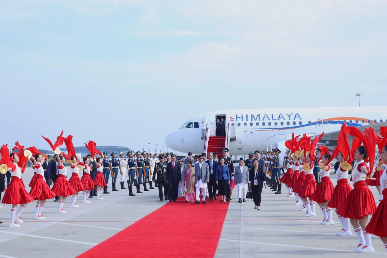 Prime Minister KP Sharma Oli Arrives in China, to Hold Meeting with President Xi Jinping This Evening