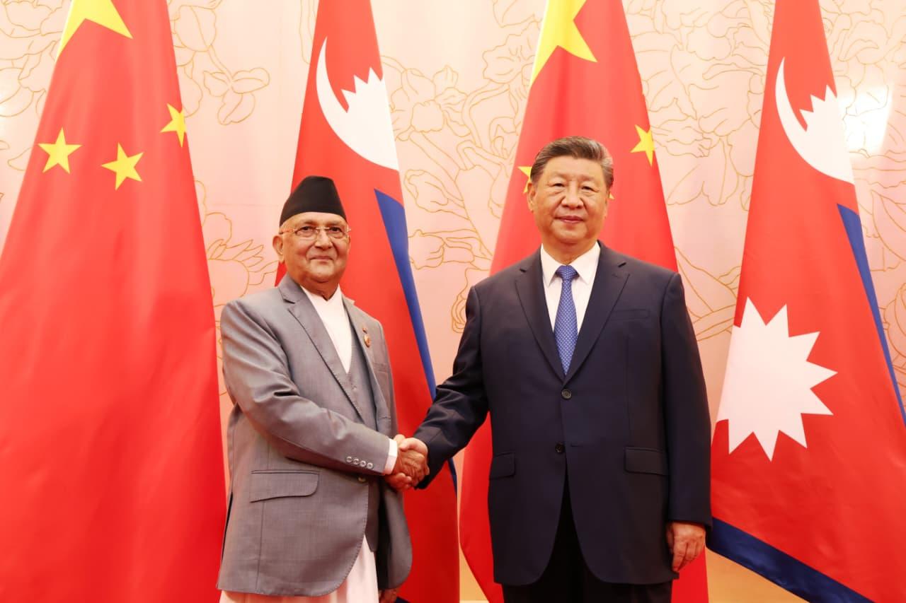 Prime Minister Oli Meets Chinese President Xi in Tianjin, Raises Lipulekh Issue