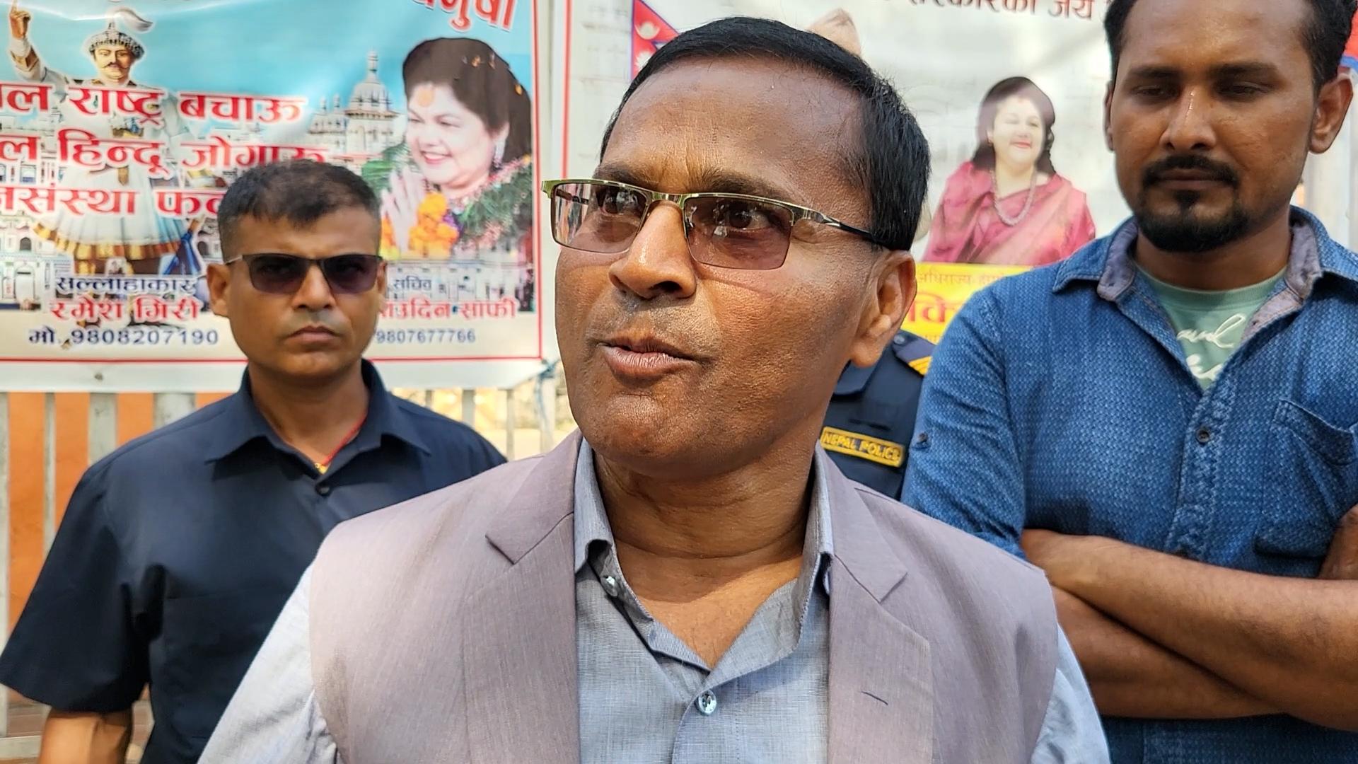 Minister Fakira Mahato Leads Footpath Clearance Drive in Janakpurdham