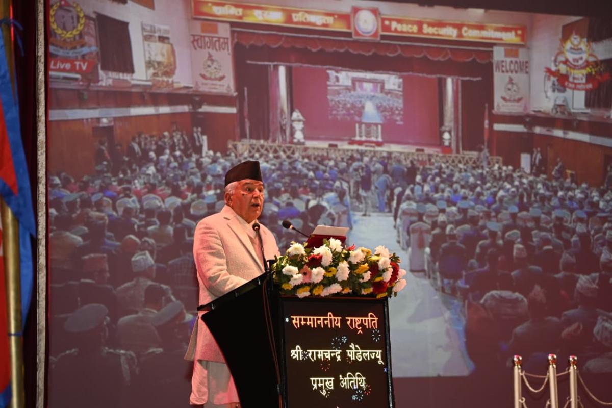 President Paudel urges fair, free, and fearless elections, praises security forces’ role