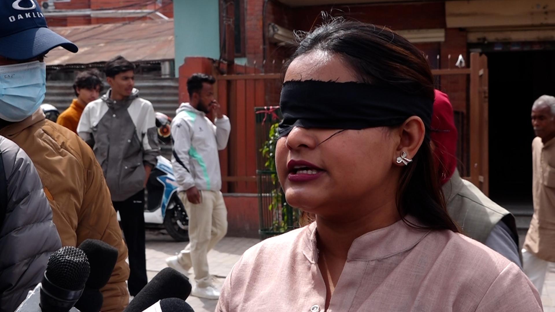 Protest at Maitighar Mandala Demanding Release of Karki Commission Report